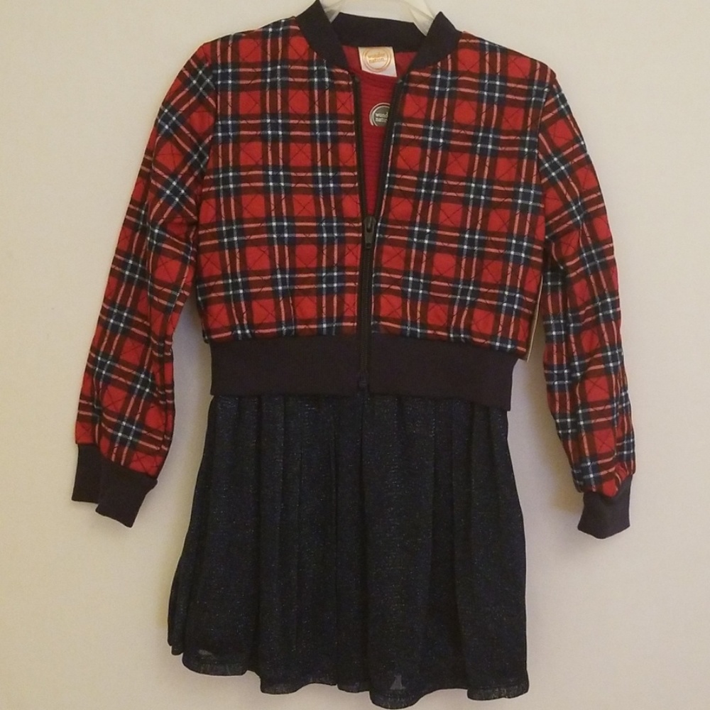Wonder Nation Girls Size 4/5 Dress Set